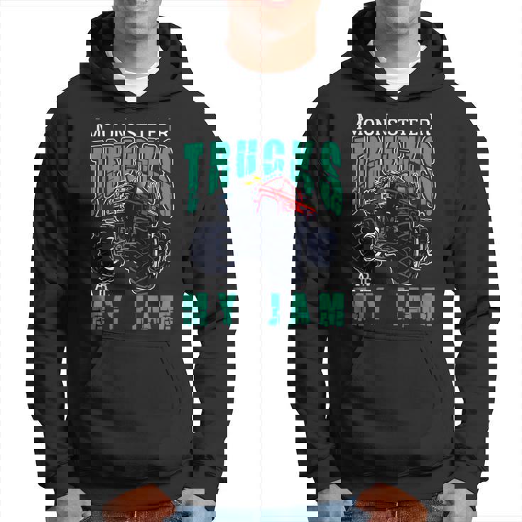 Vintage Monster Truck Retro Style Monster Truck Are My Jam  Hoodie