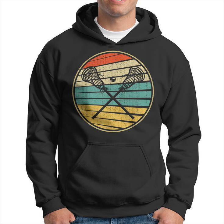 Vintage Retro 60S 70S Style Lacrosse Stick Player Lover  Hoodie