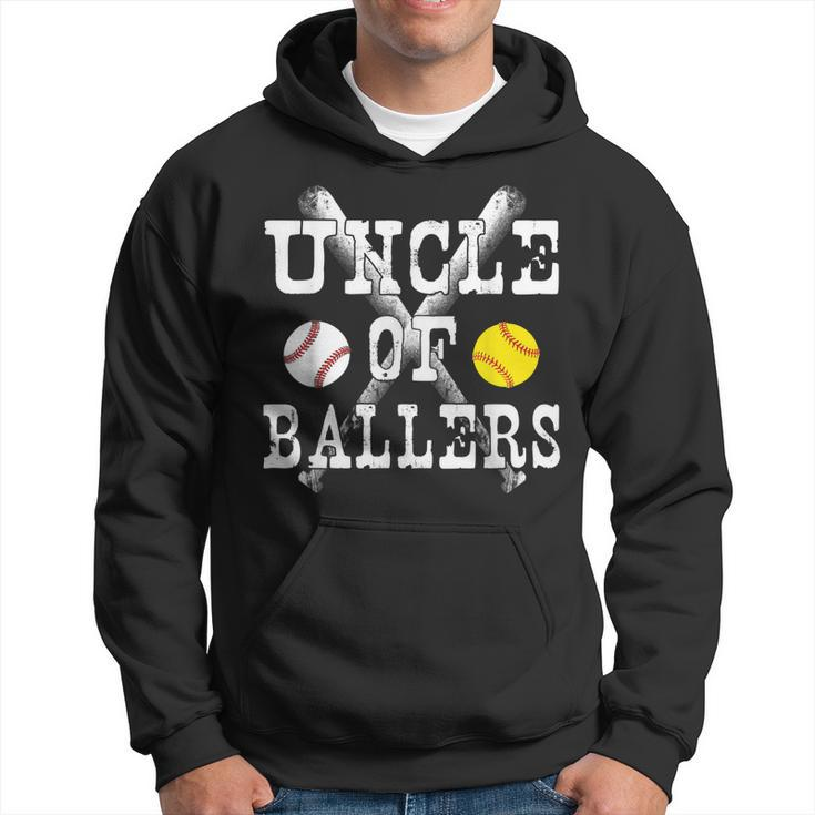 Vintage Uncle Of Ballers T  Funny Baseball Softball Lov  Hoodie