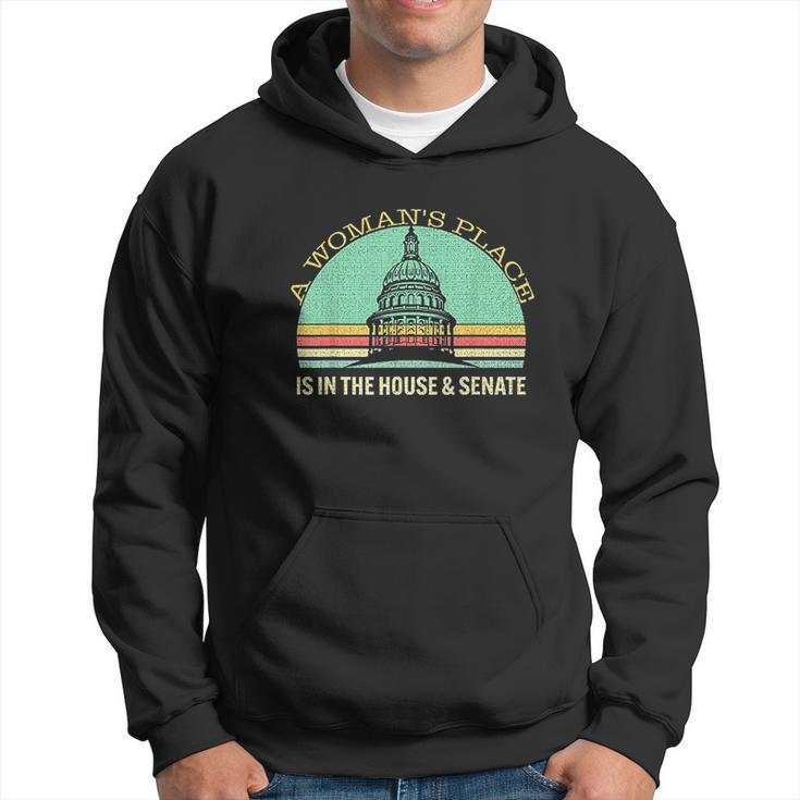 Vintage A Womans Place Is In The House And Senate Men Hoodie