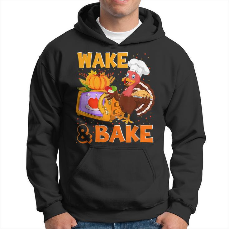 Wake Bake Turkey Feast Meal Dinner Chef Funny Thanksgiving  Hoodie