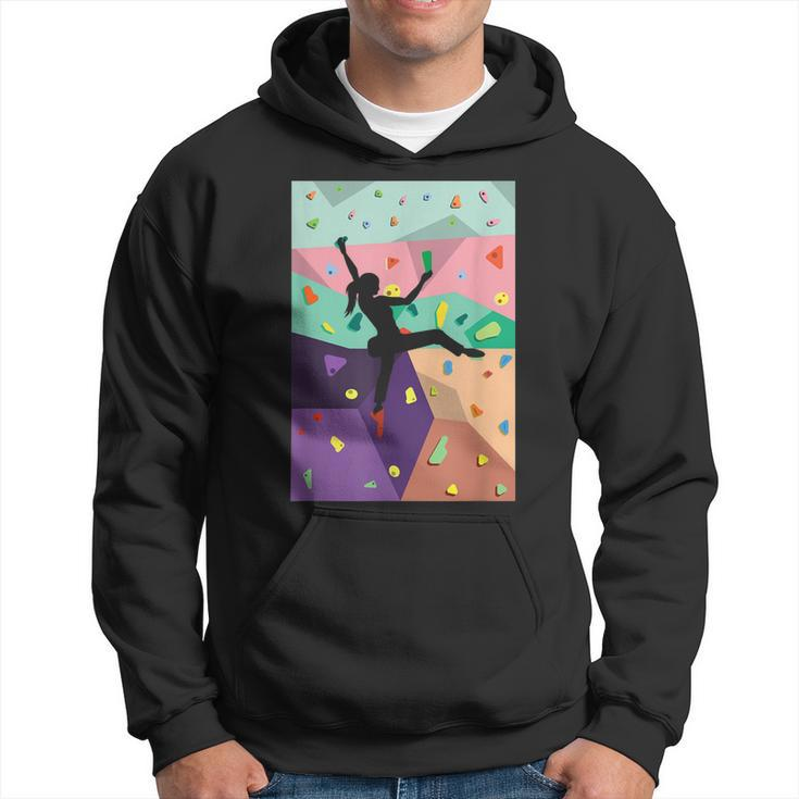Wall Climbing Indoor Rock Climbers Action Sports Alpinism  Hoodie