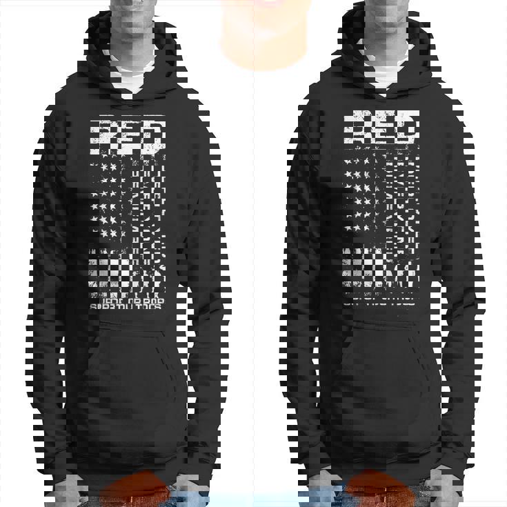 Wear Red Every Friday Support Our Troops T Shirt Military Hoodie