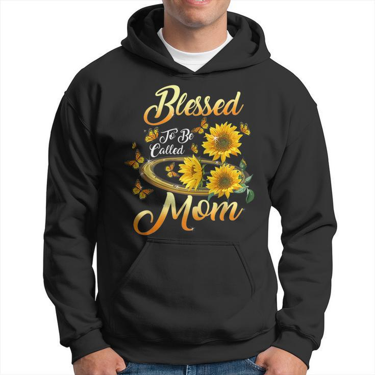Womens Blessed To Be Called Mom Sunflower Mothers Day Womens  Hoodie