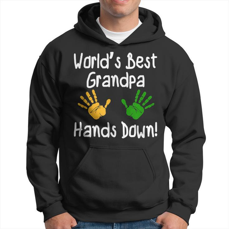 Worlds Best Grandpa Hands Down Hoodie