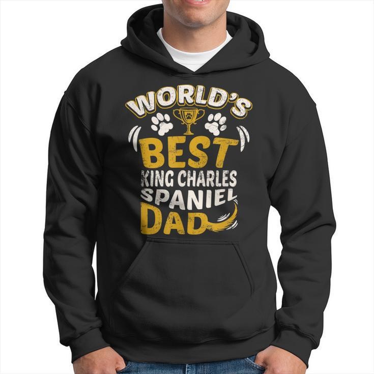 Worlds Best King Charles Spaniel Dad Dog Owner Gift For Mens Hoodie