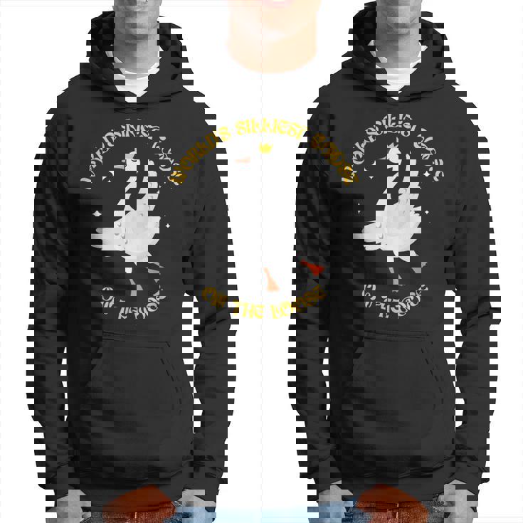 Worlds Silliest Goose On The Loose Funny Goose Hoodie