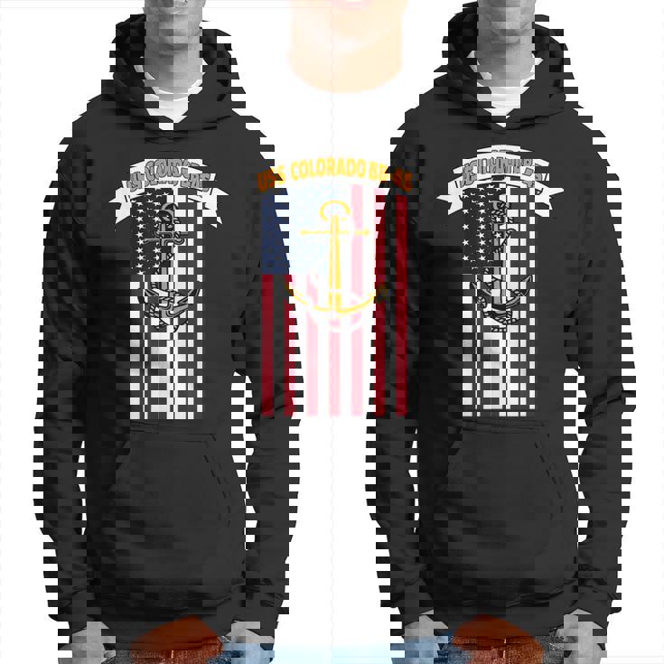 Ww2 Battleship Uss Colorado Bb-45 Warship Veteran Dad Son Hoodie
