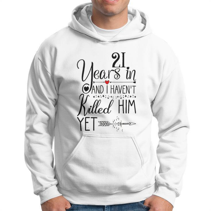 21St Wedding Anniversary For Her 21 Years Of Marriage Men Hoodie