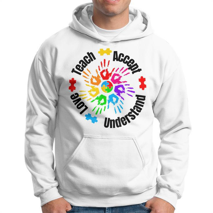Accept Understand Love Autism Awareness Month Autism Support  V3 Hoodie