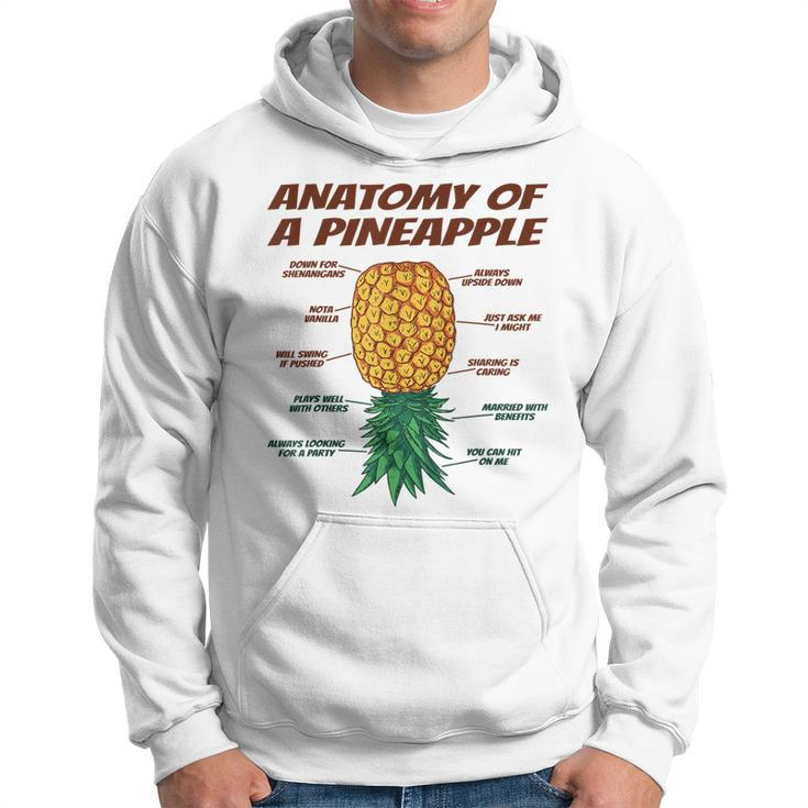 Anatomy Of A Pineapple - Upside Down Pineapple Swinger  Hoodie
