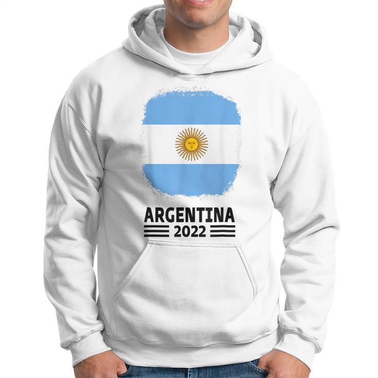 Argentina Flag Soccer Jersey Football Fans Men Hoodie Graphic Print Hooded Sweatshirt