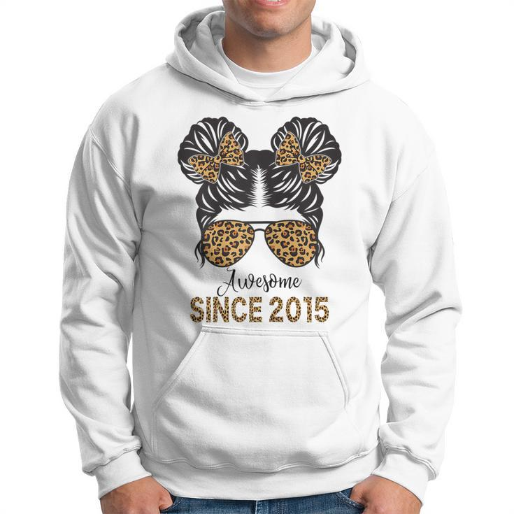 Awesome Since 2015 8 Year Old Girl 8Th Birthday  Hoodie