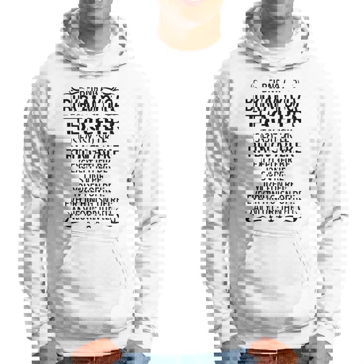 Being A Bikram Yoga Teacher Like Riding A Bike  Hoodie