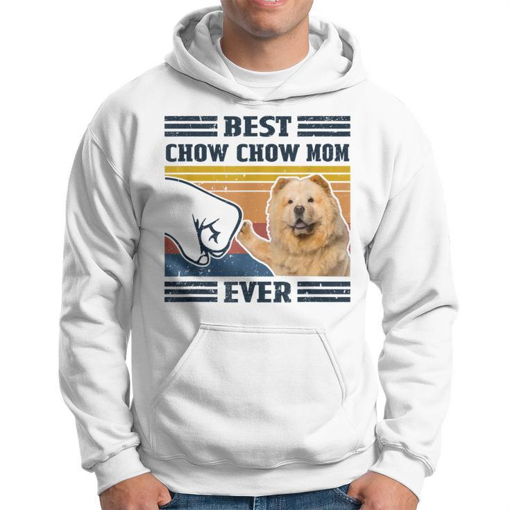 Best Chow Chow Dog Mom Ever Bump Fit Funny Dog Lover Gift  Hoodie