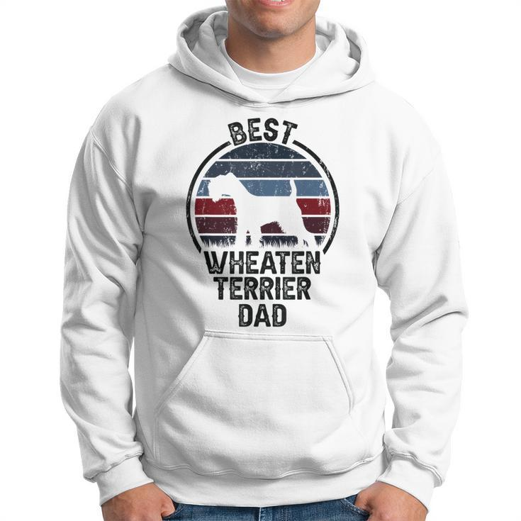 Best Dog Father Dad - Vintage Wheatie Wheaten Terrier Hoodie
