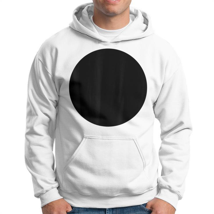 Blank Abstract Printed Black Circle Novelty Graphics Design  Hoodie