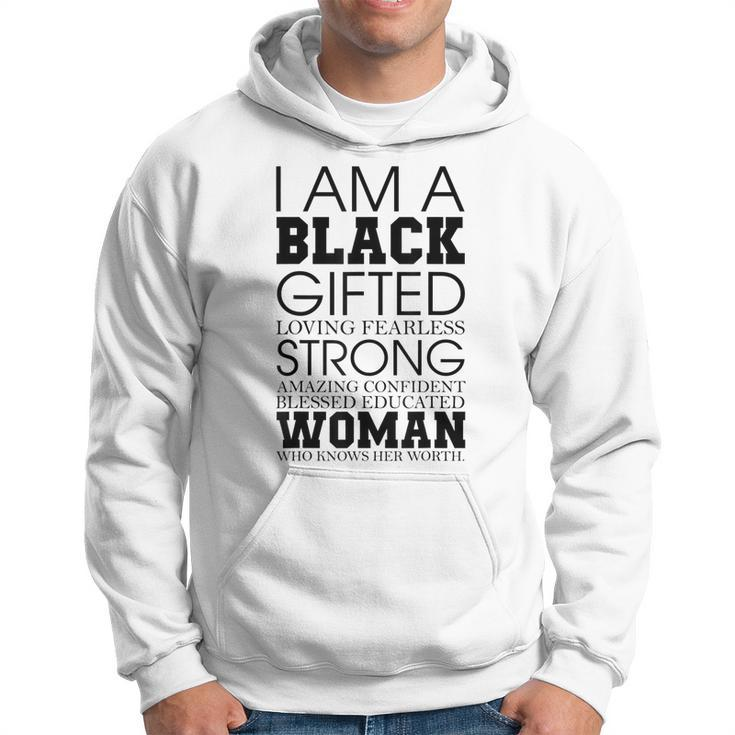 Blessed Educated Woman Black History Month Melanin Afro  Hoodie