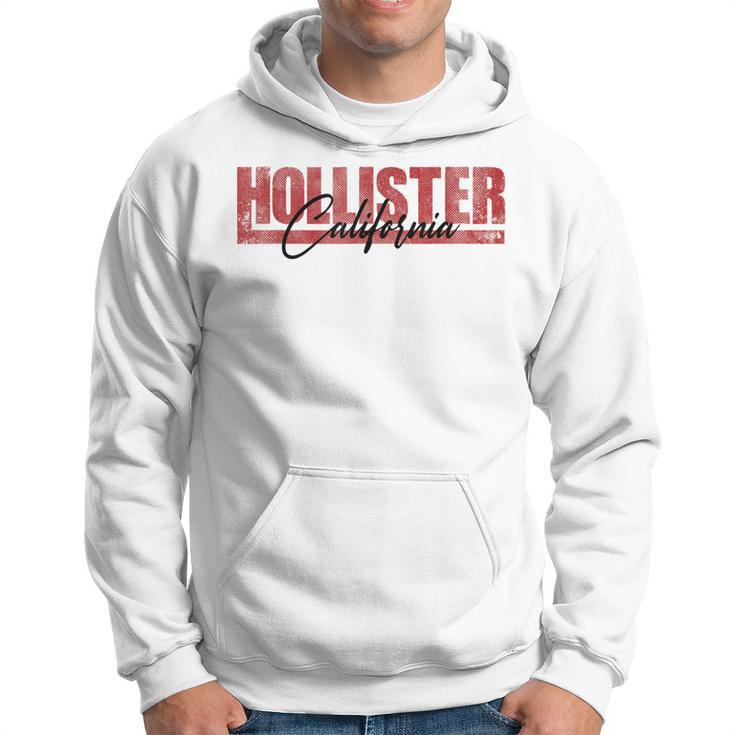 City Of Hollister California Ca Vintage Athletic Sports Hoodie