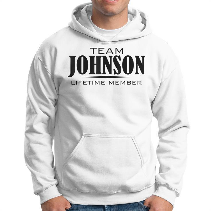 Cornhole Team Johnson Family Last Name Top Lifetime Member  Men Hoodie Graphic Print Hooded Sweatshirt
