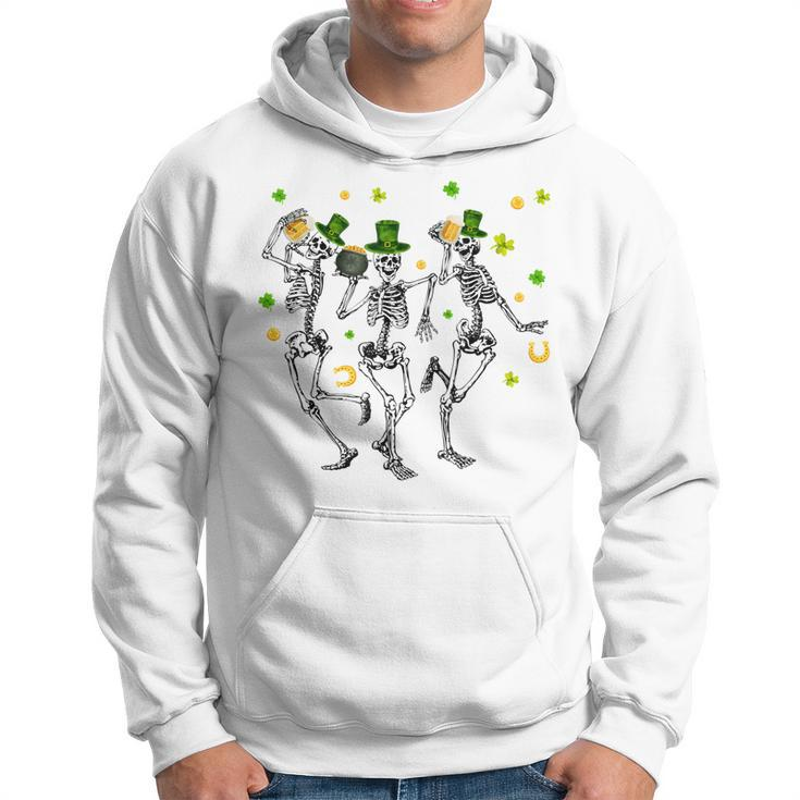 Cute Dancing Skeletons Happy St Patricks Day Family Outfit Hoodie
