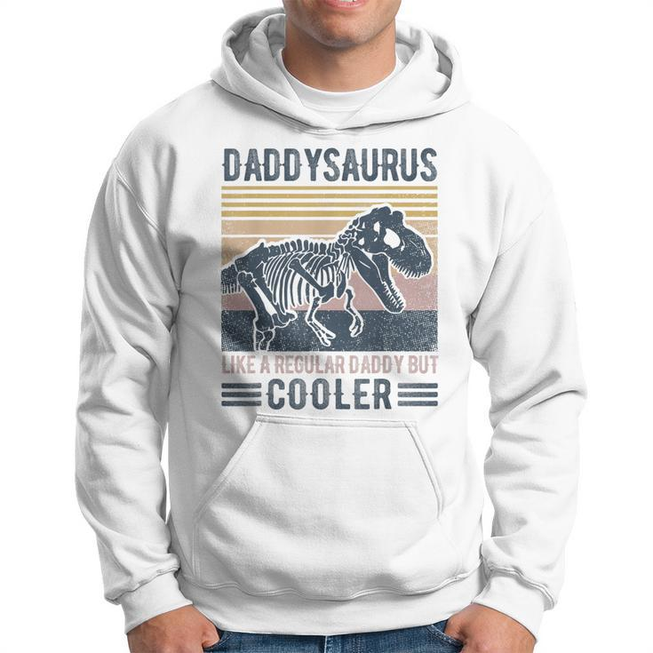 Daddysaurus Funny Like A Regular Daddy But Cooler T-Rex  Men Hoodie Graphic Print Hooded Sweatshirt