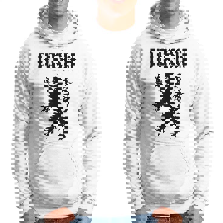 Dickson Clan Scottish Family Name Scotland Heraldry Men Hoodie Graphic Print Hooded Sweatshirt