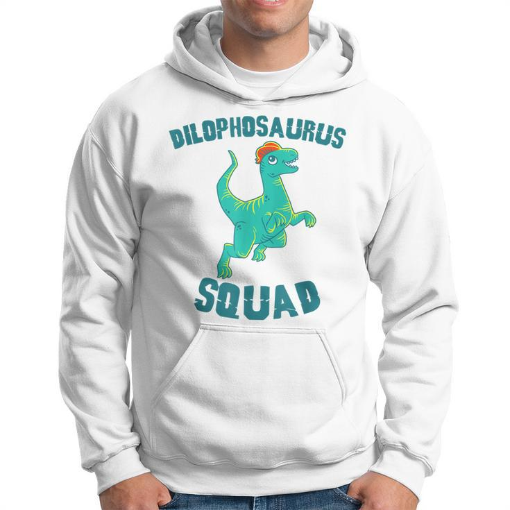 Dilophosaurus Dinosaur Squad  Cute Jurassic Dino Hoodie