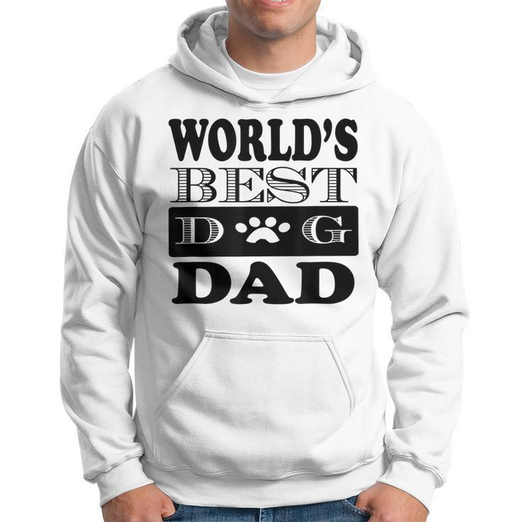 Dog Lover Fathers Day Funny Gift Worlds Best Dog Dad Hoodie