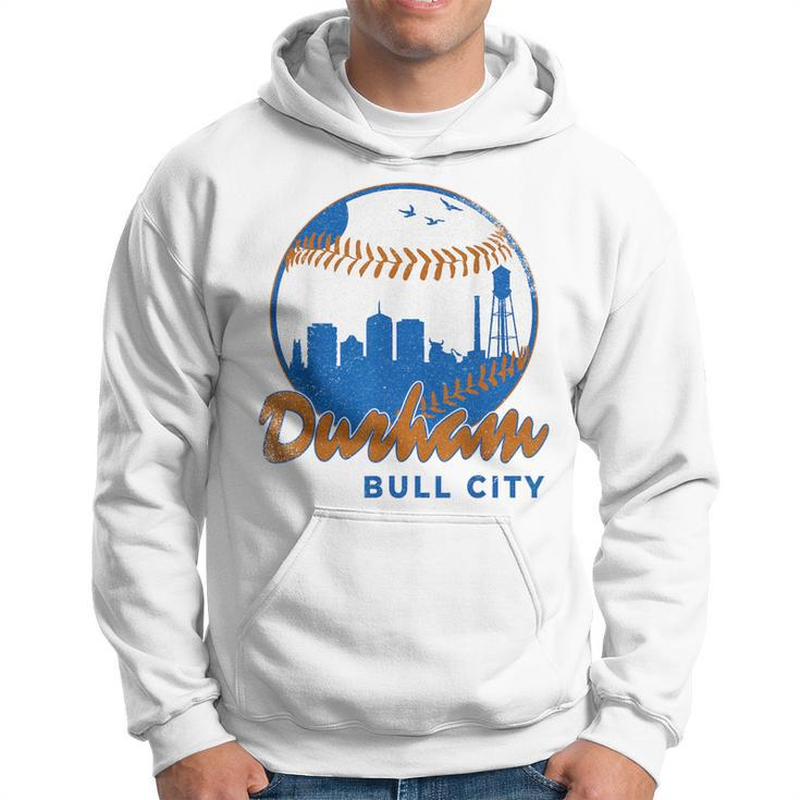 Durham Baseball Skyline Classic Bull City North Carolina  Hoodie