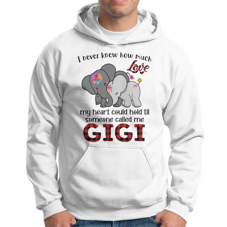 Elephant Mom I Never Knew How Much My Heart Could Hold Til Someone Called Me Gigi Men Hoodie