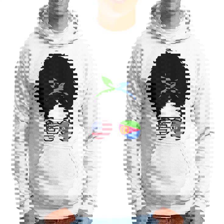 Eritrea Roots Eritrean Girl Afro Bun Eritrea Heritage Hoodie