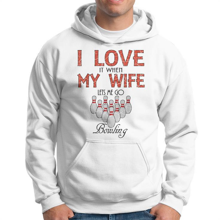 Funny Bowling  Gift For Husband Father Bowler Gift For Mens Hoodie
