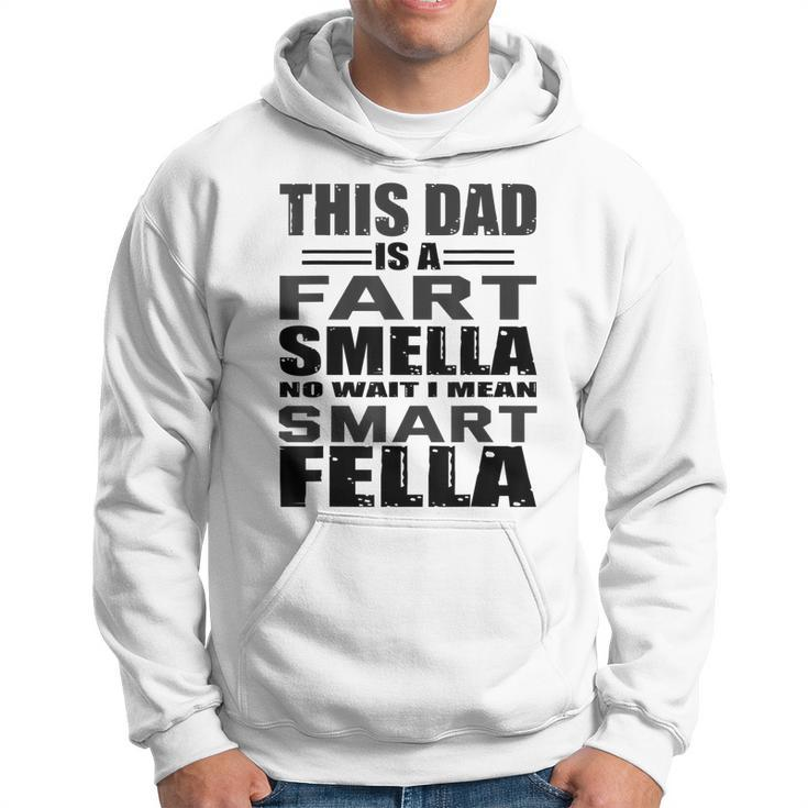 Funny  Gift For Dad Fart Smells Dad Means Smart Fella  Men Hoodie Graphic Print Hooded Sweatshirt