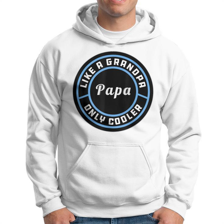 Funny Gifts For Fathers | Like A Grandpa Only Cooler Papa Gift For Mens Hoodie