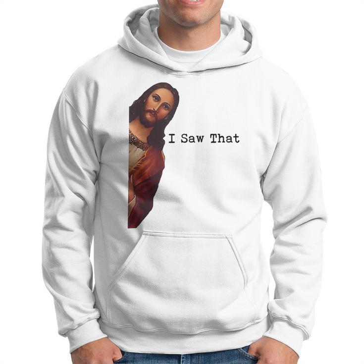 Funny Quote Jesus Meme I Saw That Christian Womens Mens V2 Men Hoodie Graphic Print Hooded Sweatshirt Thegiftio UK