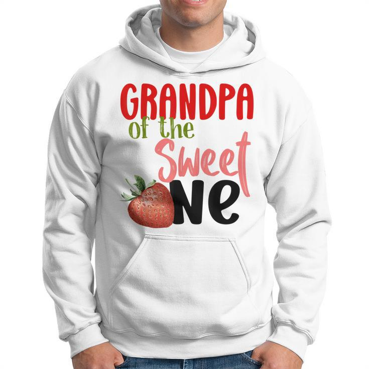 Grandpa The Sweet One Strawberry Birthday Family Party Hoodie