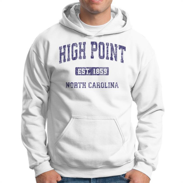 High Point North Carolina Nc Vintage Athletic Sports Design  Hoodie