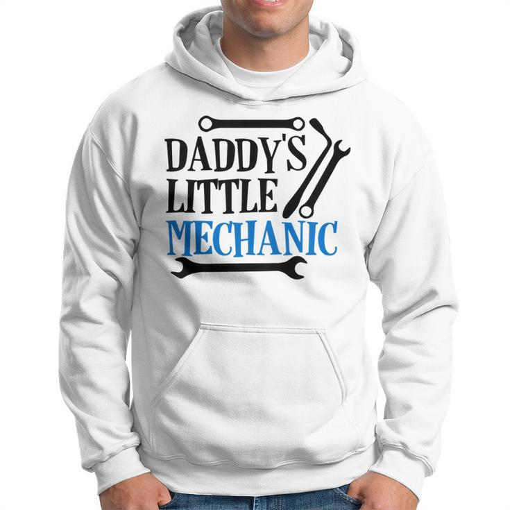 Kids Daddys Little Mechanic Son Gift Mechanic Baby Boy Outfit Hoodie