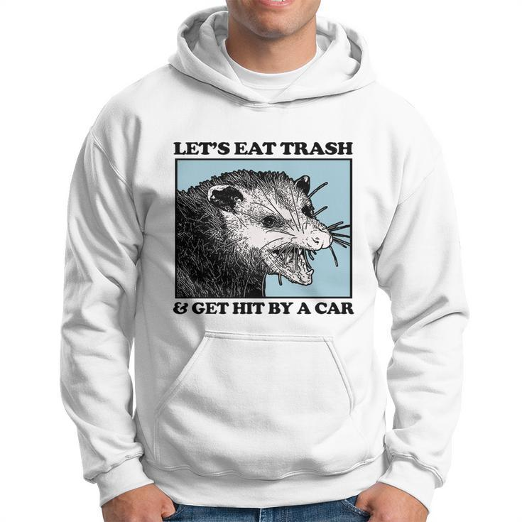 Lets Eat Trash & Get Hit By A Car Possum Lovers Hoodie