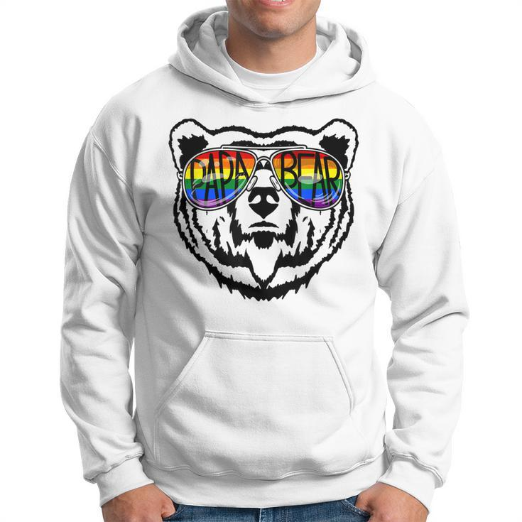 Lgbt Daddy Papa Bear Gay Pride Proud Dad Fathers Day  Gift For Mens Hoodie