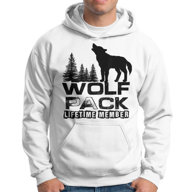 Lifetime Wolf Pack Member | I Love Wolves Funny Wolves  Hoodie
