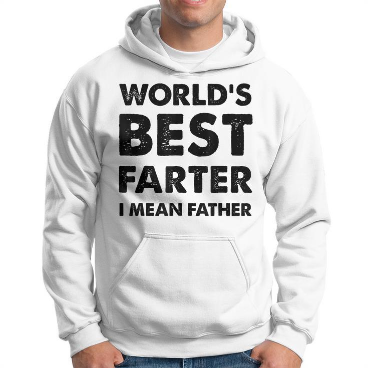 Mens Fathers Day Vintage Dad Worlds Best Farter I Mean Father  Hoodie