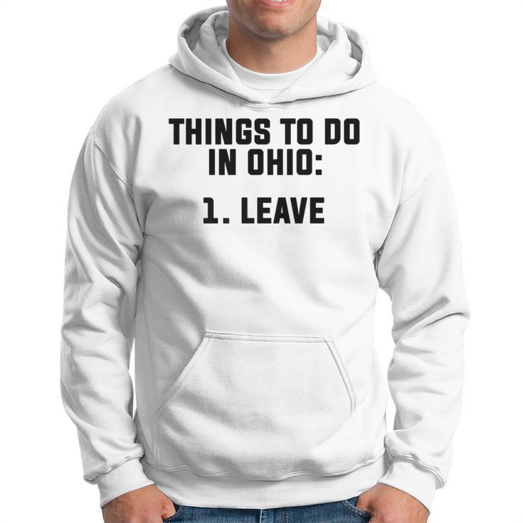 Mens Things To Do In Ohio Leave   V3 Hoodie