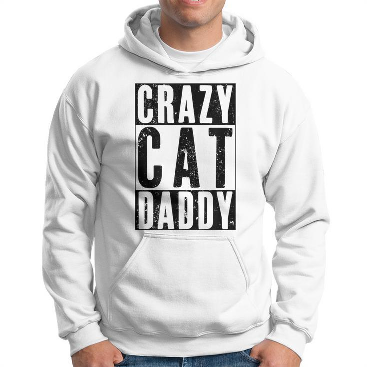 Mens Vintage Crazy Cat Daddy  Funny Best Cat Dad Ever  Hoodie