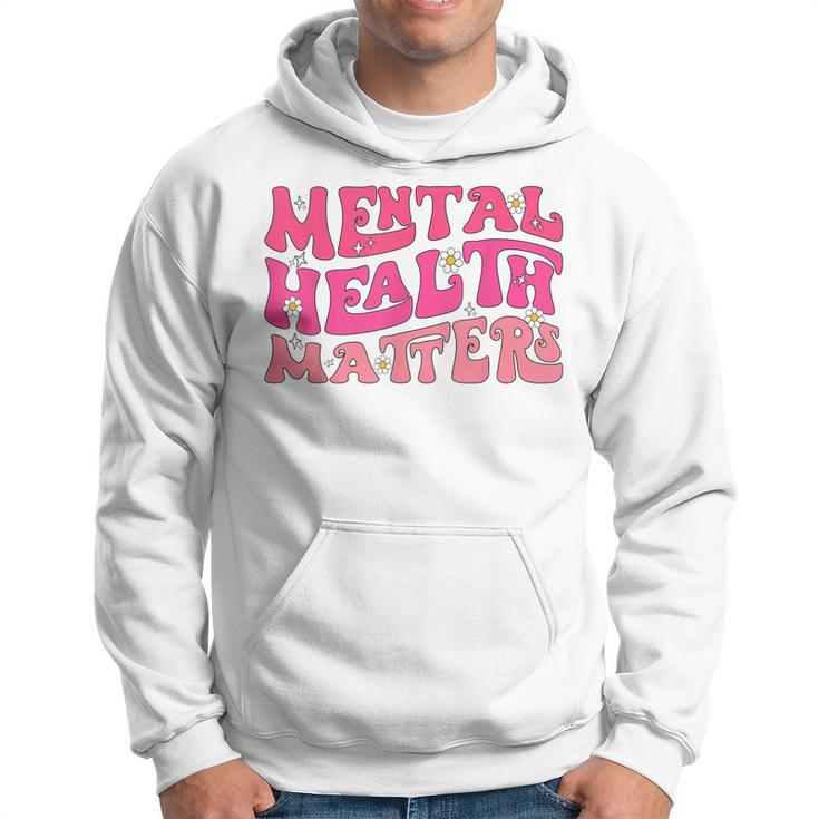 Mental Health Matters Groovy Psychologist Therapy Squad  Hoodie