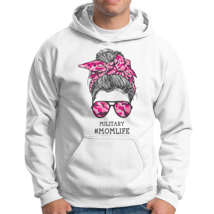 Military Mom Life With Pink Camouflage Pattern Hoodie