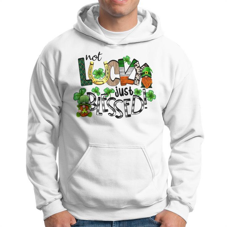 Not Lucky Just Blessed Gnomes Shamrock Saint Patricks Day  Hoodie
