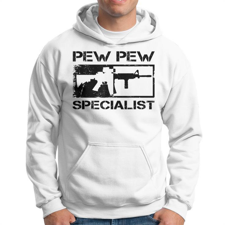 Pew Pew Specialist - 556 Pro Gun Ar15 Rifle M4 Funny Gun  Hoodie