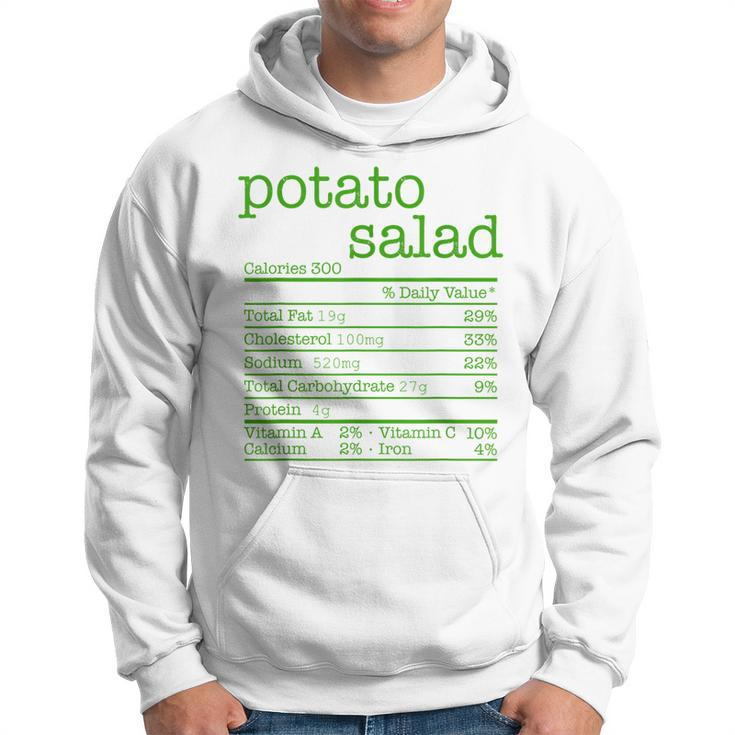 Potato Salad Nutrition Facts Funny Thanksgiving Christmas  V2 Men Hoodie Graphic Print Hooded Sweatshirt